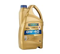 RAVENOL Aceite de motor 0W-40 SSL Aceite sintetico aceite ACEA A3/B3 ACEA A3/B4 API SN API CF 4L Compatible con VW Polo V Hatchback 6R1, 6C1 up! Hatchback 121, 122, BL1, BL2, BL3, 123, TOYOTA, SKODA