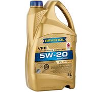 RAVENOL Aceite de motor 5W-20 Aceite completamente sintético aceite API SP-RC VFE 5L Compatible con FORD Fiesta Mk6 Hatchback CB1, CCN, JA8, JR8 MONDEO IV Turnier BA7, TOYOTA AYGO WNB1, KGB1, KIA