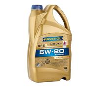 RAVENOL Aceite de motor SFE 5W-20 Aceite completamente sintético Aceite para motor 4 L