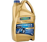 RAVENOL J1V1002 SAE 5W-40 Aceite sintético para motor de 4 tiempos JASO MA/MA2 (4 litros)