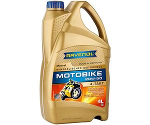 RAVENOL Motobike 4-T Mineral SAE 20W-50.
