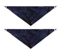 Ravens Moons and Dark Trees Pet Wear Resistant 2 Pcs for a Gift Pets Want to Ddress Up 30 × 12 5.1 cm