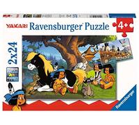 Ravensburger 05577 Yakari y Sus Amigos - Puzzle de 2 x 24 Piezas Yakari para niños a Partir de 4 años