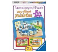 Ravensburger Mi first Puzzle - Animales en acción marco rompecabezas, 3x6 piezas