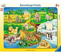 Ravensburger 06052 - Puzzle con Marco (8-17 Piezas), diseño de Zoo