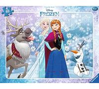 Ravensburger 06141 - Disney La Reina del Hielo: Anna y Elsa - 48 Partes Rahmenpuzzle para niños
