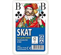 Ravensburger 10C4005556270057C10 Ravensburger 27005 - SKAT, Imagen Francesa con Extra Grandes Esquina - 32 Hoja, Claro como El Cristal Estuche