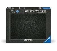 Ravensburger 12000054 - Krypt Black - Puzzle 736 Piezas - Puzzle Adultos y niños a patir de 14 años, Puzzle Monocolor