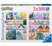 Ravensburger 12000229 - Puzle Pokémon 2 x 500 Piezas - Puzles para Adultos y niños a Partir de 12 años, Rompecabezas Pokémon, Regalo de Pokémon