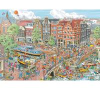 Ravensburger 12000296 - Ámsterdam - puzzle 1000 piezas - puzzle adultos y niños a patir de 14 años, puzzles de ciudades - Amsterdam
