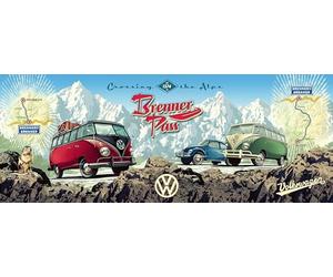 Ravensburger 12000443 - Camper Volkswagen en el Brenner - puzzle 1000 piezas - puzzle adultos y niños a patir de 14 años, puzzle VW Bulli