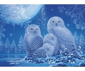 Ravensburger 12000479 - Búhos a la luz de la luna, Starline - puzzle 500 piezas - puzzle adultos y niños a patir de 12 años, puzzle animales