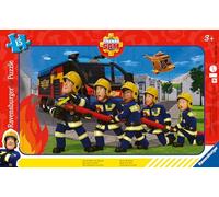 Ravensburger 12001030 12001030-WT Fireman Sam-15 Piece Puzzle con Marco