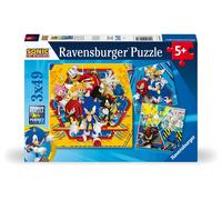Ravensburger 12001133 Sonic The Hedgehog Toys-3x 49 Piece Jigs (Importación USA)