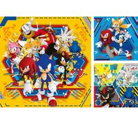 Ravensburger 12001133 Sonic The Hedgehog Toys-3x 49 Piece Jigsaw Puzzles for Kid