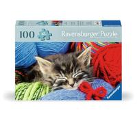 Ravensburger Puzzle 12001363 – Gatitos de lana para personas mayores, 100 piezas y base