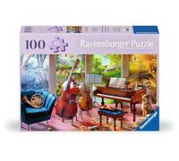 Ravensburger 12001366 12001366 - Puzzle Musical para Personas Mayores y Personas Mayores, con 100 Piezas de puzle Extra adherentes, Gran Imagen y Base para Rompecabezas