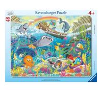 Ravensburger 12004156 - Puzzle para niños (30 - 48 piezas), diseño de amigos de los océanos, para niños a partir de 4 años, rompecabezas de alta calidad, cartón grueso y resistente,
