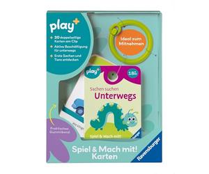 Ravensburger 12034054 Play+ Juego y Hacer Cosas Que Buscar: sobre la Marcha, Tarjetas de Actividad para niños pequeños, Juguetes a Partir de 18 Meses