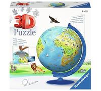 Ravensburger 12339 - Puzle 3D de mapamundi XXL, 180 Piezas