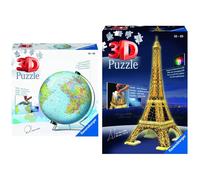 Ravensburger – Puzzle 3D Globo Terráqueo para niños 10+ · Maqueta 540 piezas
