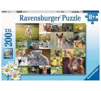 Ravensburger - Puzzles XXL Crías del Mundo | Puzzle 8 Años O Más | Regalo Niño 8 Años O Más De 200 Piezas | Rompecabezas Niños De 49 X 36 Cm | Ravensburger Puzzle