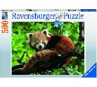 Ravensburger 17381 Puzzle 500 Piezas Adorable Panda Rojo Tecnología Softclick