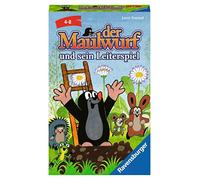 Ravensburger 20649 - El Topo y su Juego de Escalera, un Juego de Regalo de Ravensburger para niños a Partir de 4 años, marrón, Verde, Beige