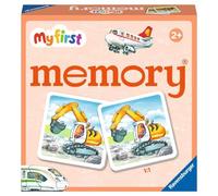 Ravensburger - 20878 - My First Memory® vehículos, Juego de Memoria y búsqueda con Tarjetas de Imagen Extra Grandes para niños a Partir de 2 años