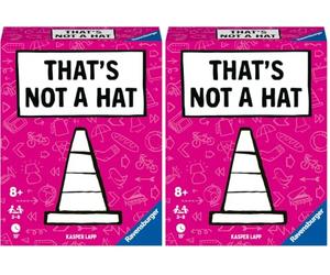 Ravensburger - 20954 Eso no es un Sombrero: Juego de Fiesta, Juego de Cartas para 3 a 8 Personas, Entretenimiento Divertido a Partir de 8 años, Regalos de cumpleaños (Paquete de 2)