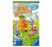 Ravensburger 20961 - Lotti Karotti, Juego de Regalo para 2 a 4 Jugadores, a Partir de 4 años, Formato Compacto, Juego de Viajes, Juego de Conejos