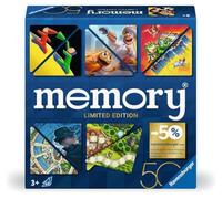 Ravensburger 22463 Memory Triángulo Azul - La edición Especial Limitada para el 50 cumpleaños de la Famosa Marca Tarjetas troqueladas Triangulares para 2 a 8 Jugadores a Partir de 3 años, Color