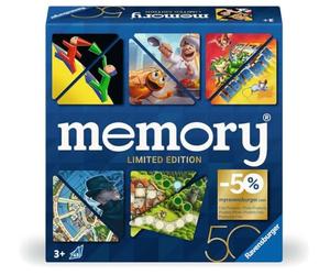 Ravensburger 22463 - Memory 50 Jahre Blaues Triángulo - Limited Jubiläums-Edition 50 Jahre Blaues Triangle, mit Dreieckten Karten für 2 bis 8 Spieler AB 3 Jahren