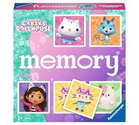 Ravensburger 22596 Memory® Gabby's Dollhouse: el Juego clásico para los fanáticos de la Serie Preescolar Gabby's Dollhouse, un Juego de Memoria para 2 a 8 Jugadores de 3 años o más
