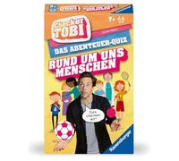 Ravensburger 23493 22492 - Checker Tobi Alrededor del Mundo-Das Abenteuerquiz a Partir de 7 años, Quiz & Mitmachspiel para niños y familias, para 2-4 Jugadores