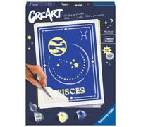 Ravensburger - CreArt Trend D Zodiac: Piscis, Horóscopo, Kit para Pintar por Números Adultos, Juego Creativo para Adultos y Niños 14+ Años