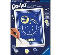 Ravensburger - CreArt Trend D Zodiac: Libra, Horóscopo, Kit para Pintar por Números Adultos, Juego Creativo para Adultos y Niños 14+ Años