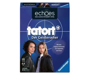 Ravensburger 24860 - Echoes Tatort: The Ghost Seer: Juego de Radio, Juego de Mesa para Adultos y jóvenes de 14 años o más, pequeños obsequios