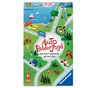Ravensburger 24932 - Car Picture Hunt - No más aburrimiento en la Carretera, Juego de Viajes a Partir de 5 años, para 1 a 3 Jugadores, Actividad en el Coche, Mientras se viaja