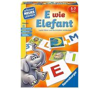 Ravensburger 24951 - E wie Elefant - Juega y aprende para niños, Juego Educativo para niños de 5 a 7 años, Nuevo Aprendizaje lúdico para 1 a 4 Jugadores