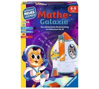 Ravensburger 24970 - Math Galaxy: Juego Educativo para niños, Juego de matemáticas para niños de 6 a 9 años, para 1 a 4 Jugadores, Rango de números del 1 al 20, más y Menos