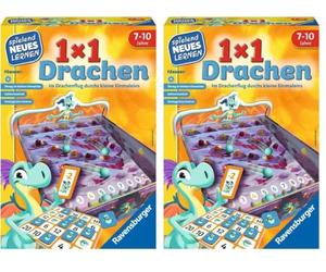 Ravensburger 24976-1x1 Dragon: Juego Educativo para niños, Juego de matemáticas para niños de 7 a 10 años, para 2 a 4 Jugadores, (Paquete de 2)