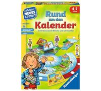 Ravensburger 24984 - Alrededor del Calendario - Jugar y Aprender para niños, Juego Educativo para niños de 4 - 7 años, Jugando Nuevo Aprendizaje para 2 - 4 Jugadores