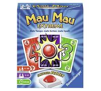Ravensburger 26701 - MAU MAU Extreme, Juego de Cartas con zumbido, clásico para 2-6 Jugadores, Juego de Lanzamiento para niños y Adultos a Partir de 6 años