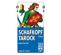 Ravensburger 27041 - Schafkopf/Tarot, Imagen bávara, 36 Cartas en Caja Plegable