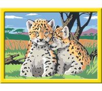 Ravensburger 28486 - Pintura guiada por números, diseño de leopardo , color/modelo surtido