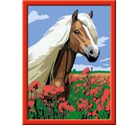 Ravensburger Malen nach Zahlen 28652 Animal Ravensburger CreArt Haflinger-Pintura por números para niños a Partir de 7 años, Color Amarillo, Mittel