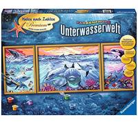 Ravensburger 28954 - Set de pintura por números motivo de mundo submarino (100 x 40 cm) [Importado de Alemania]