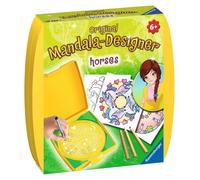 Ravensburger 29986 Mini Mandala Designer ® - Set de Dibujo y diseño temática de Caballos [Importado de Alemania]