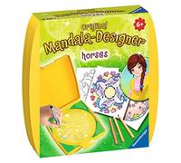 Ravensburger 29986 Mini Mandala Designer ® - Set de Dibujo y diseño temática de Caballos [Importado de Alemania]